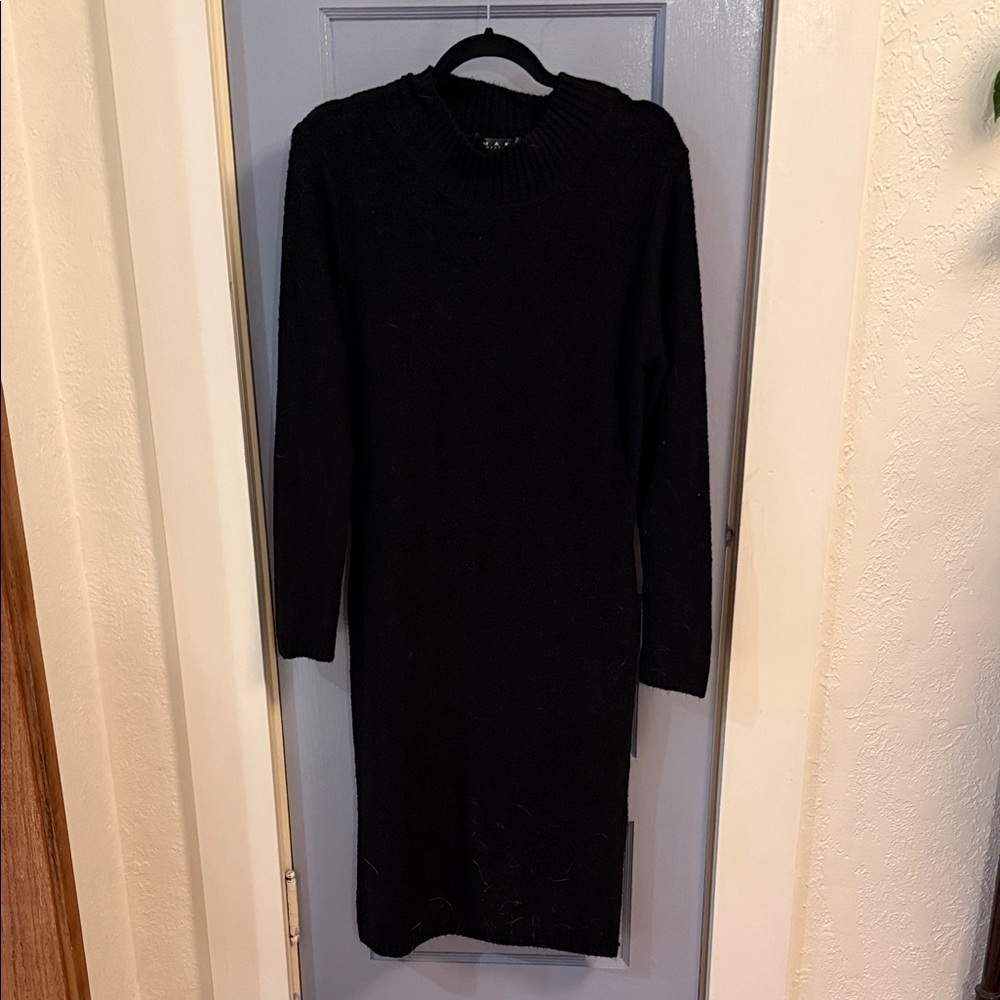 Elegant Black Midi Dress